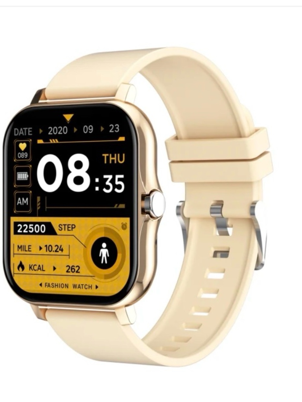 NIB Gold & Beige Y13 Bluetooth Multi-Function Smart Watch - New In Box